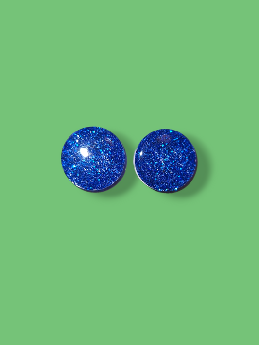 Shiny studs - Dark blue